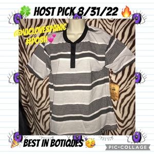 Denim and rivets small gray black and white T